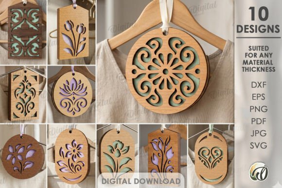 3D Closet Sachets Bundle Laser Cut