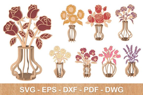 3D Flower Vase Bundle Laser Cut: A Designer’s Take on Other Home Decor