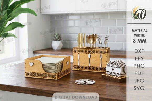 3D Kitchen Organizer Set Laser Cut Review