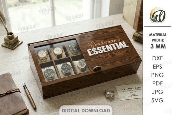 3D Men Accessories Box Laser Cut Review