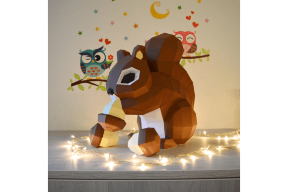 3D Papercraft Squirrel: 3D SVG for Animals