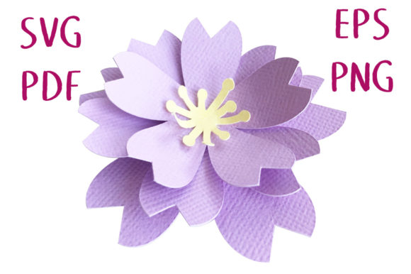 3D Sakura Blossom Flower: A 3D SVG Review for Paper Flowers