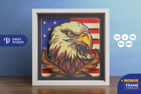 American Eagle 3D Shadow Box Review: A Designer’s Take on Patriotic Assets