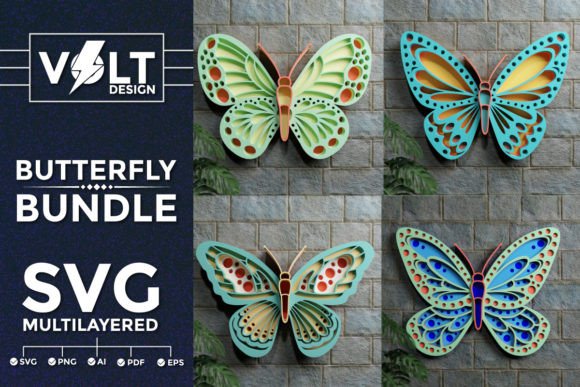 Butterfly 3D SVG Multilayered Bundle: A Crafter’s Review of Shapes