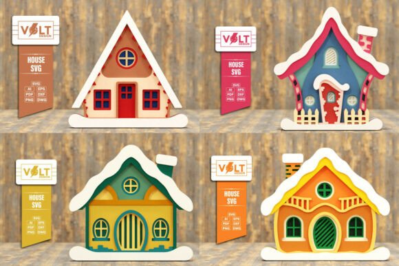 Cute House 3D SVG Multilayered BUNDLE Review