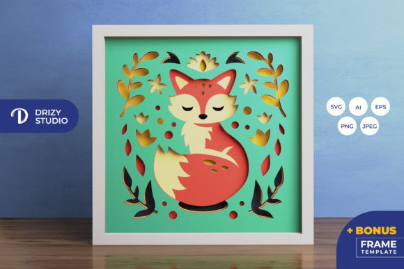 Fox Folk Art 3D Shadow Box Paper Cut: A Designer’s Review for Small Business Branding