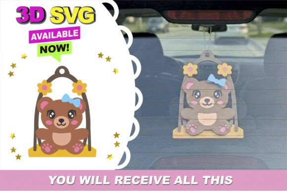 Hanging Bear 3D SVG Review for Digital Sellers