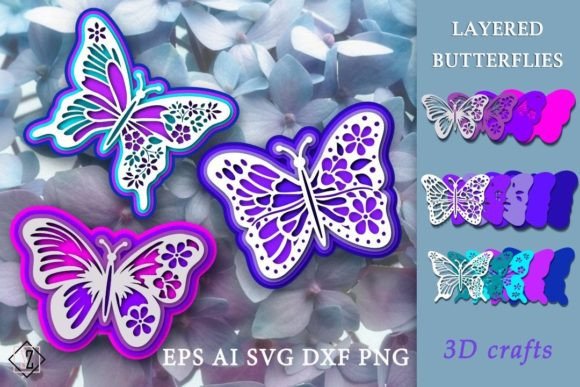 Layered Butterflies 3D Crafts Review
