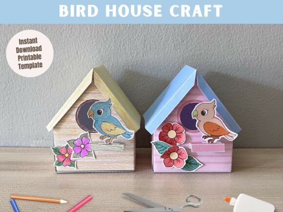 Review: Printable 3D Bird House Paper Craft